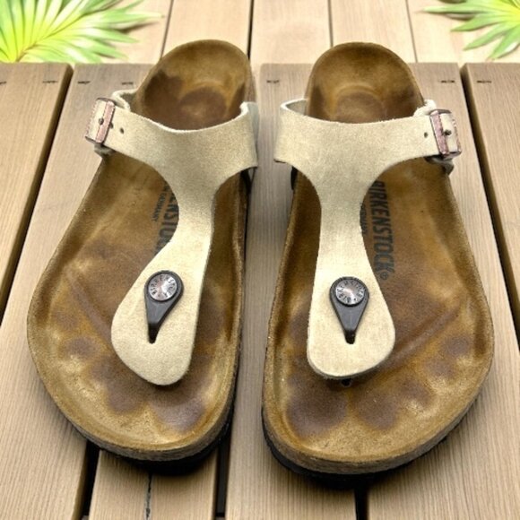 Birkenstock Recovery Thong Sandal-Gizeh - Sand - Size 7 Women's/5 Men's Regular - Picture 2 of 9
